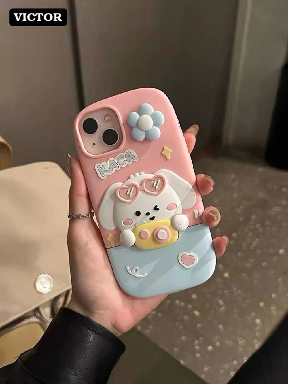NWT Cute 3D Cartoon Puppy Silicone Case for iPhone 14 Pro